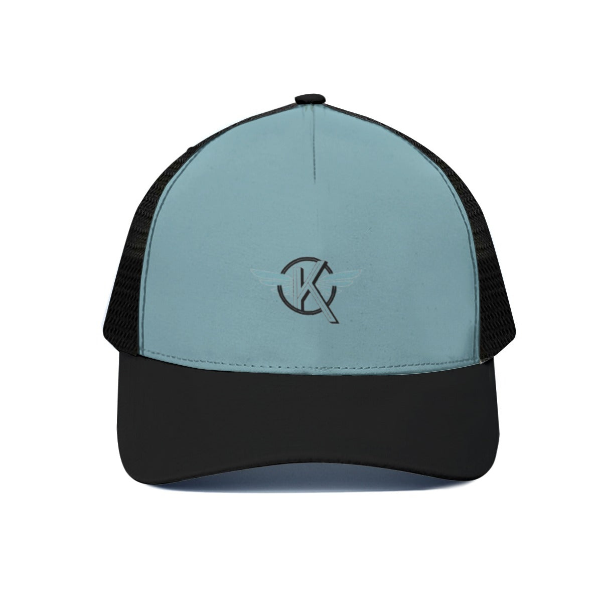 Unisex Trucker Hat With Black Half-mesh